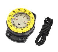 Dive Compass Luminous Underwater 50M Wrist Compass Night Vision Waterproof Navigation with Bungee Surfing Yellow, Diving