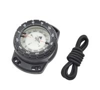 Dive Compass Wrist Scuba Compass, Luminous Waterproof Underwater Navigation Compass with Adjustable Bungee Strap, 50m Depth Rated Night Vision Compass for Diving Outdoor Survival (BLACK)