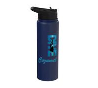 Dive Cozumel Scuba Diving Trip Diver Tee Stainless Steel Insulated Water Bottle