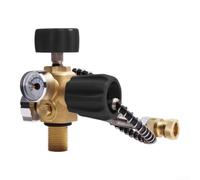 Dive Cylinder Fill Hose Valve for 400 Bar G5/8 Dive Cylinder(Black 58-18) | Dual scale 0-40 MPa, 0-6000 psi display, 48mm large dial, sealed face, outdoor ready