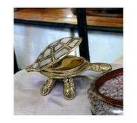 DIVE DECOR Essential Feng Shui Tortoise Wish Fulfilling Brass Tortoise with Secret Wish Compartment for Good Luck for Home, Wealth and Prosperity, 4.6 x 64 Centimeters