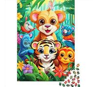 Dive Deep Into The Essence of Forest Animals with This 1000 Piece Wooden Puzzle - A Journey of Discovery for Adults