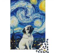 Dive Deep Into The Essence of Shar Pei with This 1000 Piece Wooden Puzzle - A Journey of Discovery for Adults