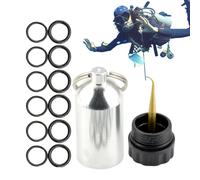 Dive Equipment Kit Keychain with , Durable O-Rings, Aluminum Alloy Tank Accessories, Suitable for Diving Bottles,