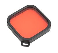 Dive Filter, Covering Optical Films High Light Transmittance Waterproof Housing Dive Filter for Action Camera (Red Filter)