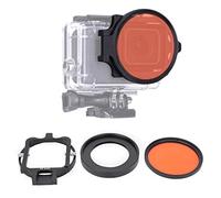 Dive Filter for for Gopro5 Action Camera, 58mm Optical Glass Underwater Photography Filter Red Diving Filter with 16X Macro Lens, for Various Underwater Video and Photography