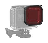 Dive Filter for GoPro, Dive Filters with Waterproof Housing Case for GoPro Hero 8, Action Camera Lens Protective Case Filter for Underwater Photography (Red)