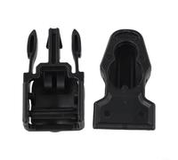 Dive Fin Strap Clips 2-Pack Fits Most Fins Black(B)