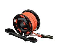 Dive Finger Reel, Aluminum Scuba Finger Reel 15/30M Hook Cave Wreck Drift Multicolor(Black 15M)