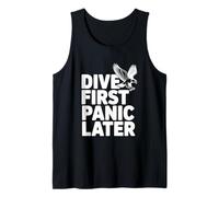 Dive First Panic Later Funny Hawk Lover Tank Top