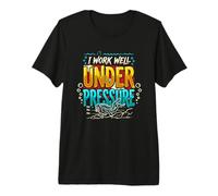 Dive Flag I Work Well Under Pressure Funny Diving Premium T-Shirt