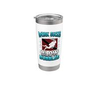 Dive Flag Work Sucks Blow Bubbles Funny Diving Stainless Steel Insulated Tumbler