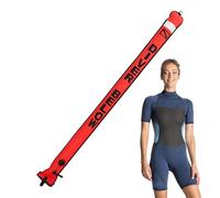 Dive Float, Dive Buoy | Dive Safety Gear - Self-Sealing Reflective Top with TPU Coating for Diving & Swimming, orange, 1,8mx15cm, Unisex