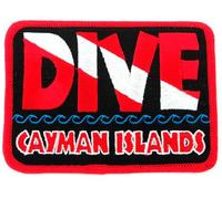 Dive Grand Cayman Islands Patch Embroidered Iron On Scuba Diving Flag Emblem Souvenir