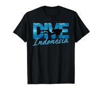 Dive Indonesia Scuba Diving Trip Diver Tee Value Graphic T-Shirt, Men, Black, XL