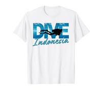 Dive Indonesia Scuba Diving Trip Diver Tee Value Graphic T-Shirt, Men, White, M