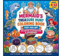 DIVE INTO COLORFUL SEA ADVENTURES!: Join King Neptune & Mermaid Ariel in a Magical Underwater Treasure Hunt! Perfect Coloring & Creativity Fun for Ages 4-12.
