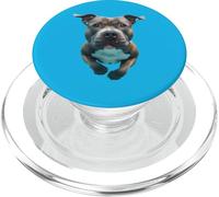 Dive into Delight: Pit Bull Swimming Underwater Dog Art PopSockets PopGrip for MagSafe