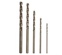 Dive into Heavy Duty Tasks with Confidence Using Our Robust 5pc HSS M35 Cobalt Drill Bit Set, Made For Challenging Metals