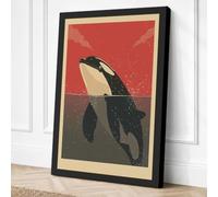 Dive into Motion Art Deco Canvas Wall Art Print 30x20 Inch