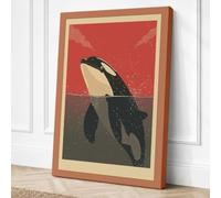 Dive into Motion Art Deco Canvas Wall Art Print 36x24 Inch