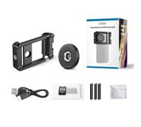 Dive into the Microscopic World with a Lightweight, Rechargeable Digital Microscope Lens at 200x Magnification