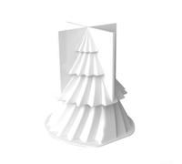 Dive into the World of DIY with This Practical 1pc Silicone Candle Making (Cingard stripes origami Christmas tree)