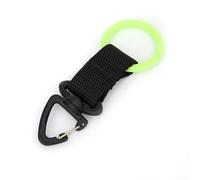 Dive Mouthpiece Retainer for Scuba Regulator Octopus Featuring Stretchable Silicone Webbing and 360-Degree Snap Clip (Green)