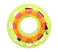 Dive Reel, Diving Reel 15m Plastic Scuba Diving Finger Spool Reel with Double End P-Shaped Hook for Cave Diving, Technical Diving Activities (Yellow Wheel)
