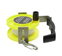 Dive Reel - Ergonomic Heavyduty Handle, Stable Underwater Line System 290FT Adjustable Length Device, Technical Cabling Rope Deployer | Cave Spearfishing Navigation Tool for Boat Beach Snorkeling