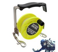 Dive Reel, High-Visibility Fluorescent Tether, Smooth Thumb Stopper Mechanism, Resistant Saltwater Winder, Navigation Accessory for Women, Deep Sea Exploration