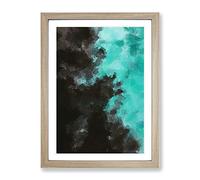 Dive Right In Abstract Framed Print | A4 Oak Framed Wall Art | Ready to Hang | Abstract Fantasy Picture | Living Room Bedroom Lounge Office