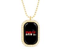 Dive Scuba Diving White Shiny Diamond Necklace Square Pendant for Women Jewelry Gift