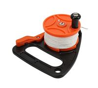 Dive SMB Reel, Heavy Duty Large Hanle Safety 150ft Scuba Diving Reel Spool for Underwater Diving(Black orange)