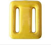 Dive Weights for Scuba Diving Weight Belt(1lb-3.3lb / 0.5kg-1.5kg),Vinyl Scuba Weights, Coated Dive Weights,Coated Lead Diving Weights, Dive Belt Weights for Freediving, Spearfishing Yellow 3.3lbs