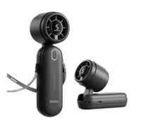 Diveblues iTurbo Portable Handheld Turbo Fan, 4000mAh Foldable Rechargeable High Speeds Hand Fan, 12hrs Cooling 5 Gear Led Display Powerful Airflow Battery Fan for Outdoor