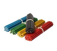 Diveevo Ritual Candles Beeswax Candles: Yellow, Black, Red, Green, Blue, Pack of 100, Length 18.5 cm, Diameter 6.1 mm,