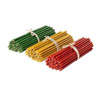 Diveevo Ritual Candles Beeswax Candles: Yellow, Black, Red, Green, Blue Pack of 150 L 16 cm Diameter 5.0 mm Burn Time 30 Minutes; Natural, Drip Free, Smokeless Thin Church Quality No. 140