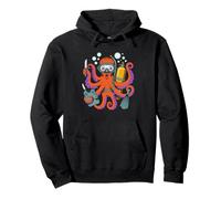 Divemaster Compass Fins Ocean Navigation Minimalist Pullover Hoodie