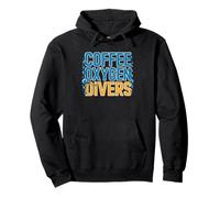 Divemaster Powered Coffee Oxygen Certified Divers Scuba Pullover Hoodie