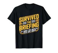 Divemaster Survived Safety Briefing Scuba Humor Novice Dive T-Shirt