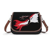 Diver Down Flag Mermaid Scuba Diving Crossbody Bags for Women Leather Tote Bag Travel Purse Shoulder Bag for Work Shopping