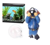 Diver Figure, Diver Figure | Underwater Adventurer Figure | Underwater Swimmer Models, Floating Diver Float Figures for Aquarium Landscape Decoration