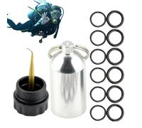 Diver Kit-June Kit-KeyChain Mini Bottle Accessories 12 O-Rings with Holder for Easy Carry and Mini Dive Seal for Outdoor Trips