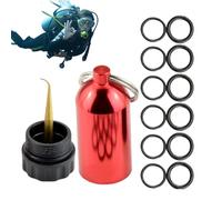 Diver Kit-June Kit-KeyChain Mini Bottle, Accessories | 12 Piece O-Rings with Holder for Easy Takeaway Meal and Mini Dive Sealed Seal for Outdoor Trips for