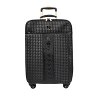 Divergent Retail 4-Wheel Hard Shell Suitcase, Black Croc-Embossed Lightweight Spinner Luggage with Stabilizers, Sosa (Small)