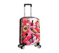 Divergent Retail DR444 Printed Hard Shell Suitcase | Beauty Makeup Print ABS | Expandable | 4 Spinner Wheels | TSA Lock | Cabin/Medium/Large / 3-Piece Set | Vanity (Small)