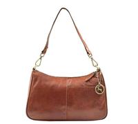 Divergent Retail DR558 Womens Lamb Leather Shoulder Crossbody Bag | Dual Detachable Straps | Front Slip Pocket | Back Zip Pocket | Multiple Interior Pockets | Organised | Hazel