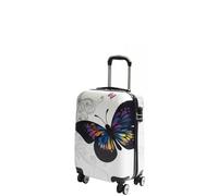 Divergent Retail DR629 Expandable Four Wheel Hard Shell Travel Luggage with Butterfly Print (Cabin)