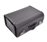 Divergent Retail Faux Leather Business Briefcase Pilot Case Handle Doctor's Bag Arvid Black